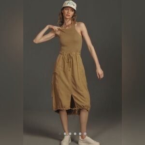 Daily Practice by Anthropologie
High-Neck Tank Twofer Midi Dress, Size L